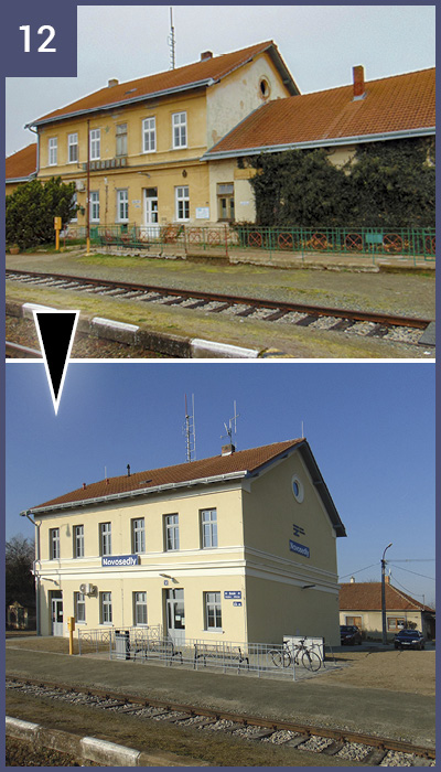 Novosedly  –  Oprava výpravní budovy  železniční stanice