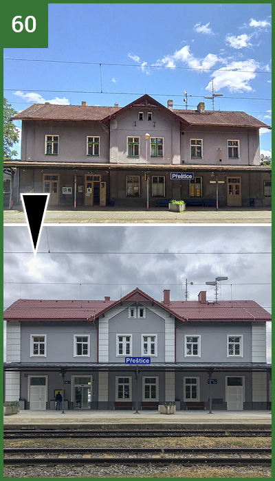 Přeštice  –  Oprava výpravní budovy železniční stanice
